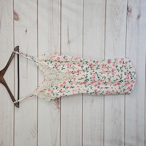 Victoria's Secret Gold Label Floral & Lace Slip Dress - Medium